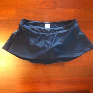 Merona, navy blue swim skirt, size M